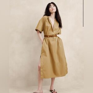 BNWT Khaki Banana Republic Poplin Kaftan Dress - XXSP